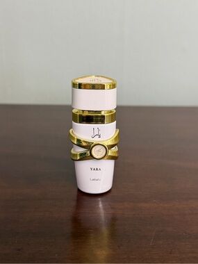 Lattafa Yara Women’s Body Oil Daubber 5ml – Moi - White & Gold (Not in box)